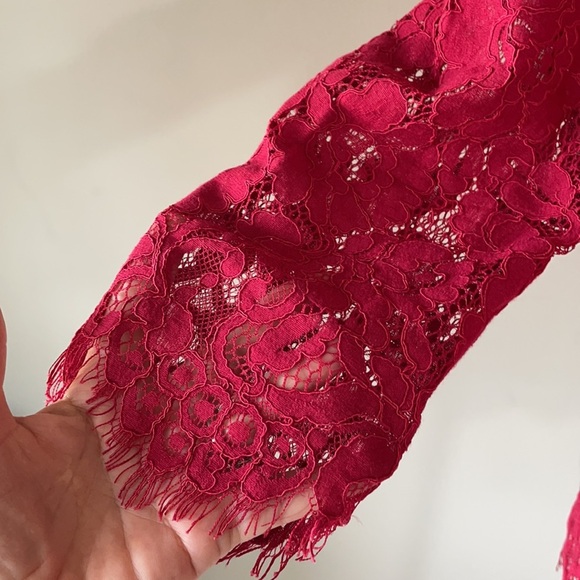 NWOT LACE Women’s TOP, ADIVA. Special occasion. 3/4 sleeves, V Neckline SIZE M - Picture 4 of 12